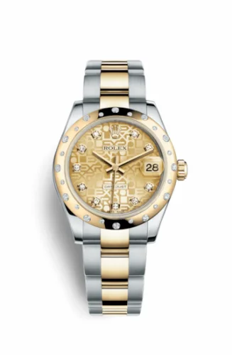 Rolex Datejust 31 Rolesor Yellow Domed Diamond / Oyster / Champagne Computer 178343-0019