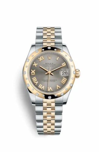 Rolex Datejust 31 Rolesor Yellow Domed Diamond / Jubilee / Steel Roman 178343-0022