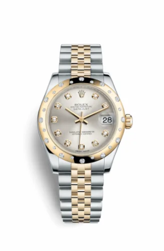 Rolex Datejust 31 Rolesor Domed Diamond / Jubilee / Silver Diamond 178343-0023
