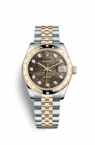 Rolex Datejust 31 Rolesor Yellow Domed Diamond / Jubilee / Black MOP Computer 178343-0027