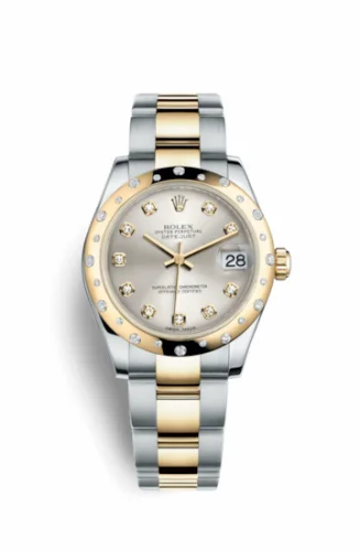 Rolex Datejust 31 Rolesor Yellow Domed Diamond / Oyster / Silver Diamond 178343-0042
