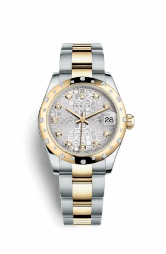 Rolex Datejust 31 Rolesor Yellow Domed Diamond / Oyster / Silver Computer 178343-0043