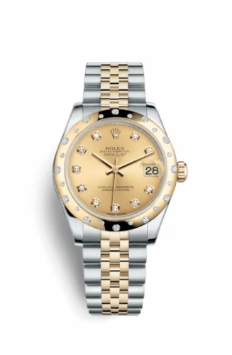 Rolex Datejust 31 Rolesor Yellow Domed Diamond / Jubilee / Champagne Diamond 178343-0052