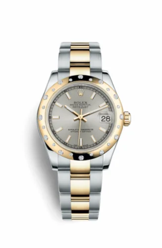 Rolex Datejust 31 Rolesor Yellow Domed Diamond / Oyster / Silver 178343-0055