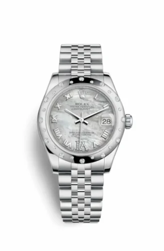 Rolex Datejust 31 Stainless Steel Domed Diamond / Jubilee / MOP - Roman 178344-0004
