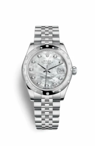 Rolex Datejust 31 Stainless Steel Domed Diamond / Jubilee / MOP 178344-0006
