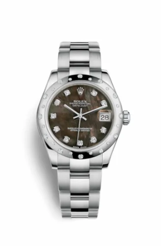 Rolex Datejust 31 Stainless Steel Domed Diamond / Oyster / Black MOP 178344-0015