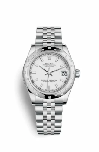 Rolex Datejust 31 Stainless Steel Domed Diamond / Jubilee / White 178344-0045