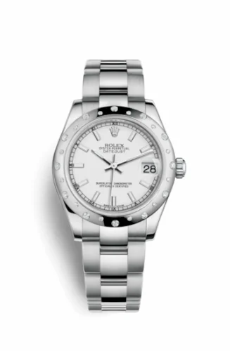 Rolex Datejust 31 Stainless Steel Domed Diamond / Oyster / White 178344-0051