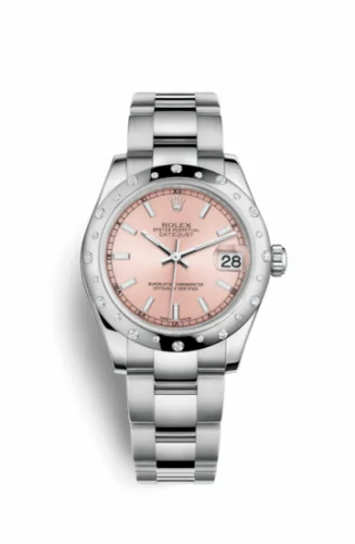 Rolex Datejust 31 Stainless Steel Domed Diamond / Oyster / Pink 178344-0052