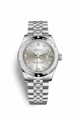 Rolex Datejust 31 Stainless Steel Domed Diamond / Jubilee / Silver - Diamond 178344-0060