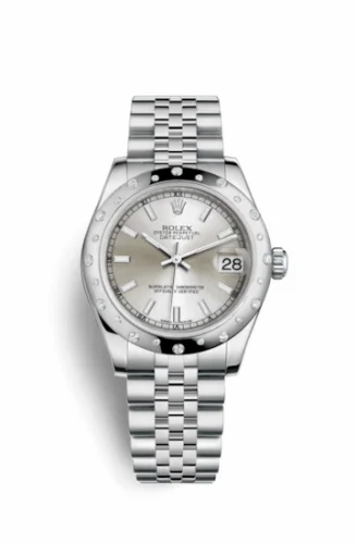 Rolex Datejust 31 Stainless Steel Domed Diamond / Jubilee / Silver 178344-0063
