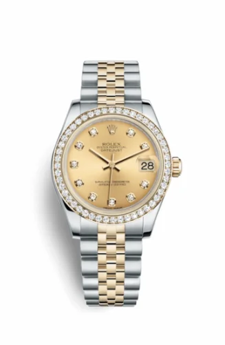 Rolex Datejust 31 Rolesor Yellow Diamond / Jubilee / Champagne Diamond 178383-0001