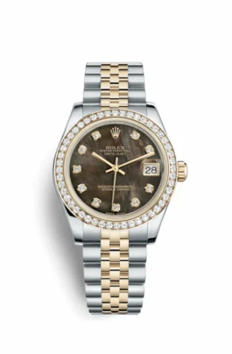 Rolex Datejust 31 Rolesor Yellow Diamond / Jubilee / Black MOP 178383-0009