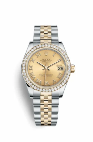 Rolex Datejust 31 Rolesor Yellow Diamond / Jubilee / Champagne Roman 178383-0011