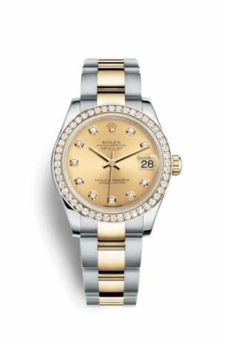 Rolex Datejust 31 Rolesor Yellow Diamond / Oyster / Champagne Diamond 178383-0013