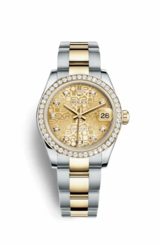 Rolex Datejust 31 Rolesor Yellow Diamond / Oyster / Champagne Computer 178383-0014