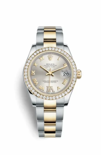 Rolex Datejust 31 Rolesor Yellow Diamond / Oyster / Silver Roman 178383-0019