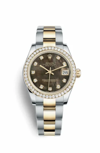 Rolex Datejust 31 Rolesor Yellow Diamond / Oyster / Black MOP 178383-0021