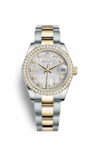 Rolex Datejust 31 Rolesor Yellow Diamond / Oyster / Silver Computer 178383-0022