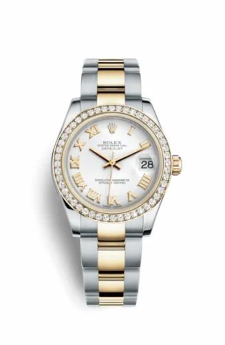 Rolex Datejust 31 Rolesor Yellow Diamond / Oyster / White Roman 178383-0024