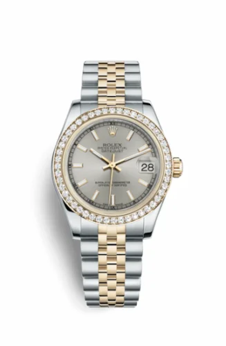 Rolex Datejust 31 Rolesor Yellow Diamond / Jubilee / Silver 178383-0029