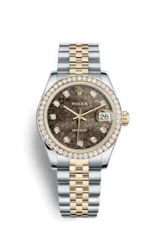 Rolex Datejust 31 Rolesor Yellow Diamond / Jubilee / Black MOP Computer 178383-0030