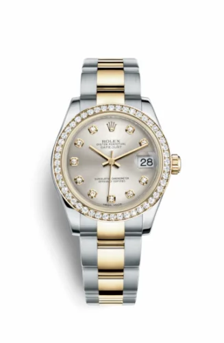 Rolex Datejust 31 Rolesor Yellow Diamond / Oyster / Silver Diamond 178383-0041