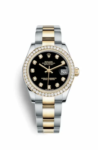 Rolex Datejust 31 Rolesor Yellow Diamond / Oyster / Black Diamond 178383-0054