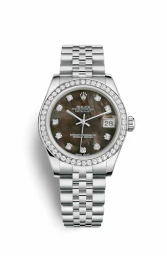 Rolex Datejust 31 Stainless Steel Diamond / Jubilee / Black MOP 178384-0005