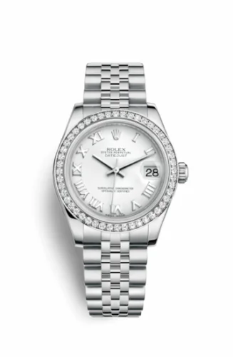 Rolex Datejust 31 Stainless Steel Diamond / Jubilee / White - Roman 178384-0006