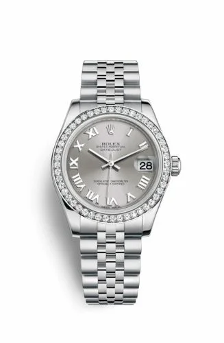 Rolex Datejust 31 Stainless Steel Diamond / Jubilee / Rhodium - Roman 178384-0007