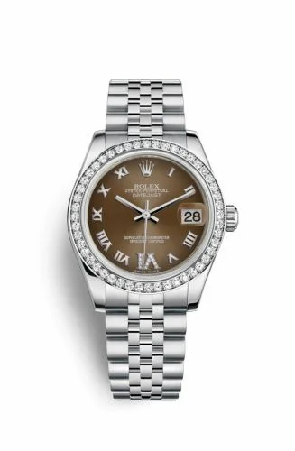 Rolex Datejust 31 Stainless Steel Diamond / Jubilee / Bronze - Roman 178384-0011