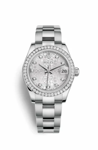 Rolex Datejust 31 Stainless Steel Diamond / Oyster / Silver Computer 178384-0015