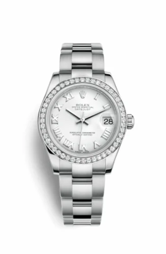 Rolex Datejust 31 Stainless Steel Diamond / Oyster / White - Roman 178384-0020