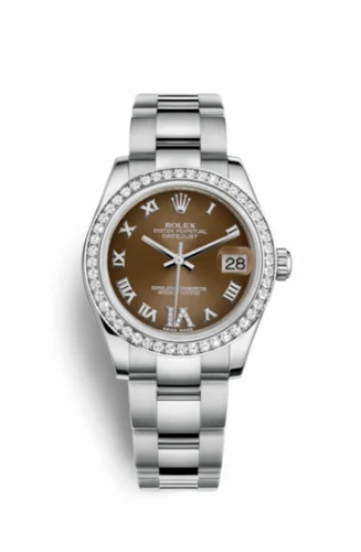 Rolex Datejust 31 Stainless Steel Diamond / Oyster / Bronze - Roman 178384-0026