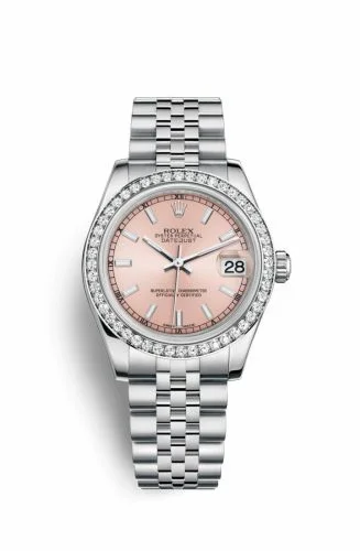 Rolex Datejust 31 Stainless Steel Diamond / Jubilee / Pink 178384-0032