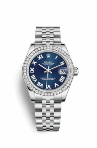 Rolex Datejust 31 Stainless Steel Diamond / Jubilee / Blue - Roman 178384-0038