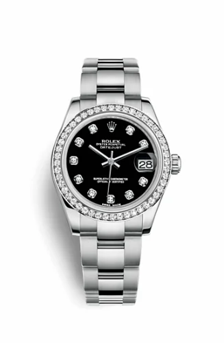 Rolex Datejust 31 Stainless Steel Diamond / Oyster / Black - Diamond 178384-0042