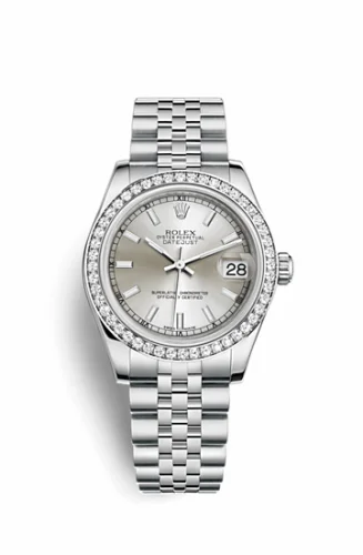 Rolex Datejust 31 Stainless Steel Diamond / Jubilee / Silver 178384-0051