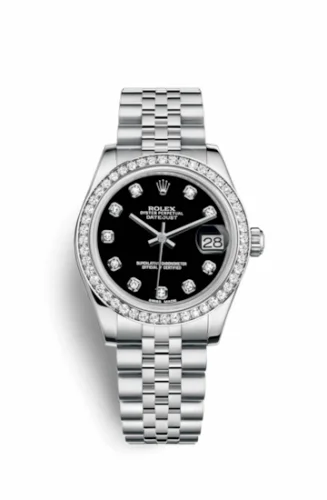 Rolex Datejust 31 Stainless Steel Diamond / Jubilee / Black - Diamond 178384-0052