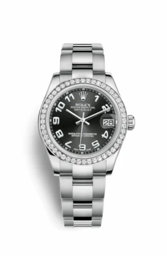 Rolex Datejust 31 Stainless Steel Diamond / Oyster / Black - Arabic 178384-0053