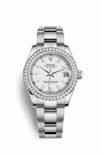 Rolex Datejust 31 Stainless Steel Diamond / Oyster / White 178384-0060