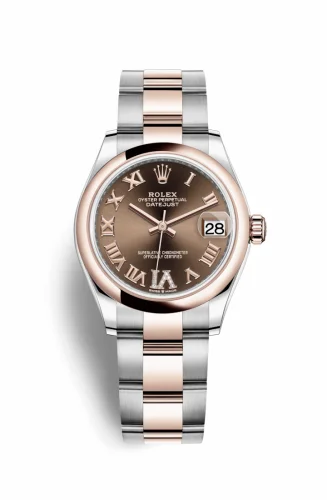 Rolex Datejust 31 Stainless Steel/ Rose Gold / Domed / Chocolate - Roman / Oyster 278241-0003