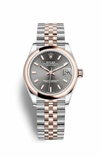 Rolex Datejust 31 Stainless Steel / Rose Gold / Domed / Grey / Jubilee 278241-0018