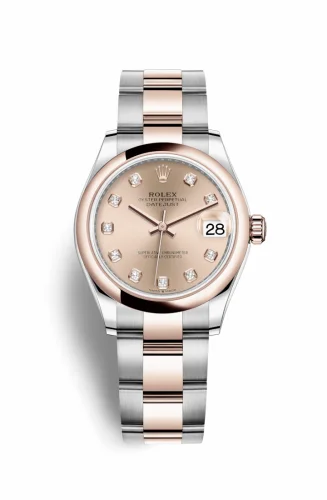 Rolex Datejust 31 Stainless Steel/ Rose Gold / Domed / Rose - Diamond / Oyster 278241-0023
