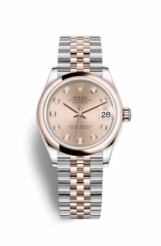 Rolex Datejust 31 Stainless Steel/ Rose Gold / Domed / Rose - Diamond / Jubilee 278241-0024