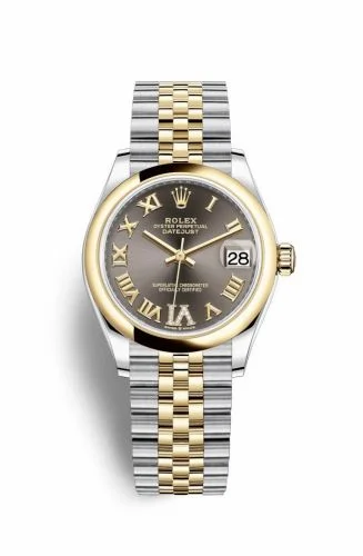 Rolex Datejust 31 Stainless Steel / Yellow Gold / Domed / Grey - Roman / Jubilee 278243-0018