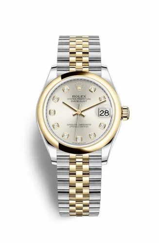 Rolex Datejust 31 Stainless Steel / Yellow Gold / Domed / Silver - Diamond / Jubilee 278243-0020