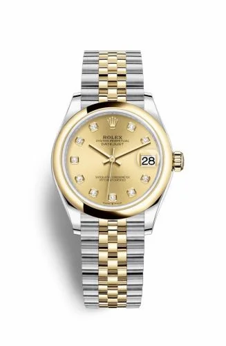Rolex Datejust 31 Stainless Steel/ Yellow Gold / Domed / Champagne - Diamond / Jubilee 278243-0026